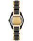 ფოტო #3 პროდუქტის Women's Solar Gold-Tone and Black Oceanworks Plastic Watch, 32mm