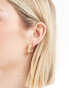 Фото #3 товара DesignB London textured chunky hoop earrings in gold