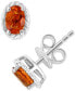 ფოტო #1 პროდუქტის EFFY® Citrine Oval Rope-Framed Stud Earrings (3/4 ct. t.w.) in Sterling Silver