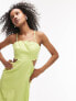 Фото #7 товара Topshop scallop edge midi dress in lime