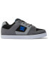 Фото #2 товара DC Pure 300660-XKSB Mens Gray Nubuck Lace Up Skate Inspired Sneakers Shoes