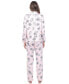 Women's Long Sleeve Floral Pajama Set, 2-Piece