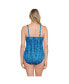 ფოტო #3 პროდუქტის Women's ShapeSolver Shirred Front Panel One-Piece Swimsuit