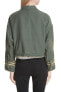 Фото #3 товара Free People 155586 Women's Embellished Military Jacket Moss Sz. Medium