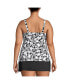 Фото #3 товара Women's Plus Size DD-Cup Square Neck Underwire Tankini Swimsuit Top