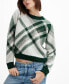 Women's Checks Knitted Sweater
