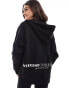 Фото #2 товара ASOS Weekend Collective co-ord oversized zip through hoodie with logo in black