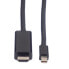 VALUE Mini DisplayPort Cable - Mini DP-UHDTV - M/M - 2 m - 2 m - Mini DisplayPort - Male - Male - Straight - Straight