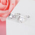 Charming silver earrings with clear zircons E0000677, E0000678