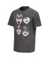 Фото #3 товара Men's Black KISS Faces Washed Graphic T-shirt