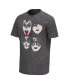 Men's Black KISS Faces Washed Graphic T-shirt Черный, S - фото #3