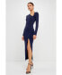 ფოტო #2 პროდუქტის Women's Cut Out Long Sleeve Maxi Dress