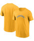 Фото #1 товара Men's Gold Los Angeles Chargers Primary Logo T-shirt
