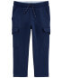 Фото #4 товара Toddler Solid Fleece Pants - Navy 5T