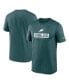 Фото #1 товара Men's Midnight Green Philadelphia Eagles Sideline Legend Performance T-Shirt