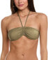 Фото #1 товара Zadig & Voltaire Lumiere Bandeau Bikini Top Women's Gold 36