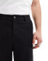 ASOS DESIGN Essential loose fit chino in black