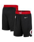 Фото #2 товара Men's Black and Red Portland Trail Blazers 2021/22 City Edition Swingman Shorts