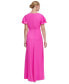 Фото #2 товара Women's Double Flutter-Sleeve Cascading Gown