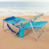 Фото #3 товара Кресло пляжное с низким подносом AKTIVE Playa And Low Toe 5 положений с подушкой и съемной сумкой, многоцветное