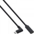 Фото #1 товара InLine USB 3.2 Gen.1x2 Cable - USB-C male angled / female - black - 0.5m