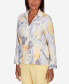 ფოტო #3 პროდუქტის Petite Charleston Abstract Watercolor Jacket