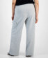 ფოტო #2 პროდუქტის Trendy Plus Size Cargo Sweatpants