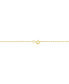 ფოტო #3 პროდუქტის Onyx & Diamond Accent Flower 18" Pendant Necklace in 10k Gold