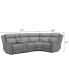 Фото #30 товара Addyson 117" 5-Pc. Leather Sectional with 2 Zero Gravity Recliners with Power Headrests, Created for Macy's