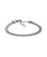 ფოტო #1 პროდუქტის Men's Tov Mesh Silver Stainless Steel Chain Bracelet