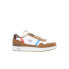 Фото #1 товара Lacoste T-Clip 123 8 SMA 7-45SMA0086B18 Mens Brown Lifestyle Sneakers Shoes 10