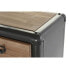 Chest of drawers DKD Home Decor Fir Black Metal Brown (80 x 40 x 95 cm)