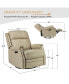 Фото #11 товара Amos Vintage-like Genuine Leather Recliner with Tufted Design