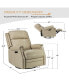 Amos Vintage-like Genuine Leather Recliner with Tufted Design