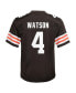 Футболка для мальчиков Nike Deshaun Watson Cleveland Browns "Brown Game Jersey" Коричневый, Средний - фото #4