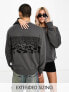 Фото #2 товара Calvin Klein Jeans Unisex graphic back crew neck sweatshirt in grey - exclusive to ASOS