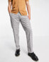 Фото #1 товара French Connection regular fit trousers in grey check