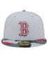 ფოტო #4 პროდუქტის Men's Gray Boston Red Sox Active Team Camo 59FIFTY Fitted Hat