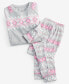 Women's Brushed Sweater-Knit Long-Sleeve Pajama Set