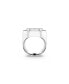 Crystal Octagon Shaped White Dextera Cocktail Ring