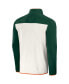 ფოტო #3 პროდუქტის Men's Darius Rucker Collection by Forest Green, White Miami Hurricanes Micro Fleece Half-Snap Jacket