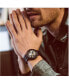ფოტო #9 პროდუქტის Men's Futuro Black Stainless Steel Bracelet Watch 42mm