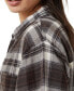 Фото #3 товара Women's Boyfriend Flannel Shirt