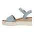 Фото #3 товара TOMS Diana Platform Espadrille Wedge Womens Blue Casual Sandals 10020750T-450