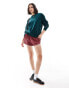 Фото #3 товара Superdry Velour graphic boxy crew sweatshirt in furnace green