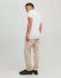 Jack & Jones short sleeve v neck t-shirt in white