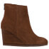 Diba True Now Wow Wedge Booties Womens Brown Casual Boots 75237-918