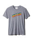 Фото #1 товара Kid Dangerous 257807 Mens Love Is Love Short Sleeve Graphic Tee Gray Size Large