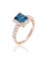 Фото #2 товара Кольцо Suzy Levian Rose Aqua CZ