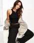 Фото #1 товара ASOS DESIGN extreme racer vest with lettuce hem in black